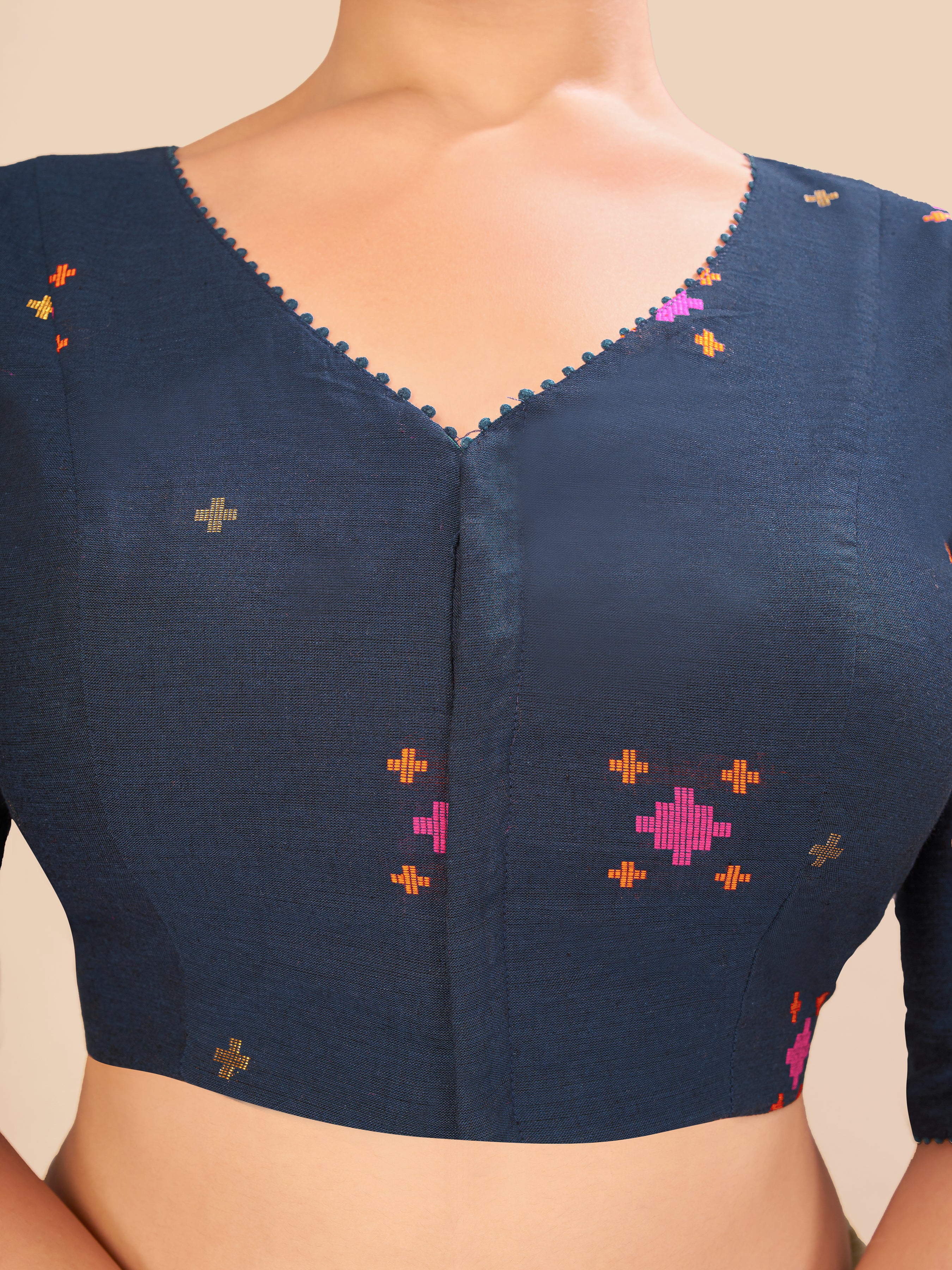 Women's cotton fabric blouse