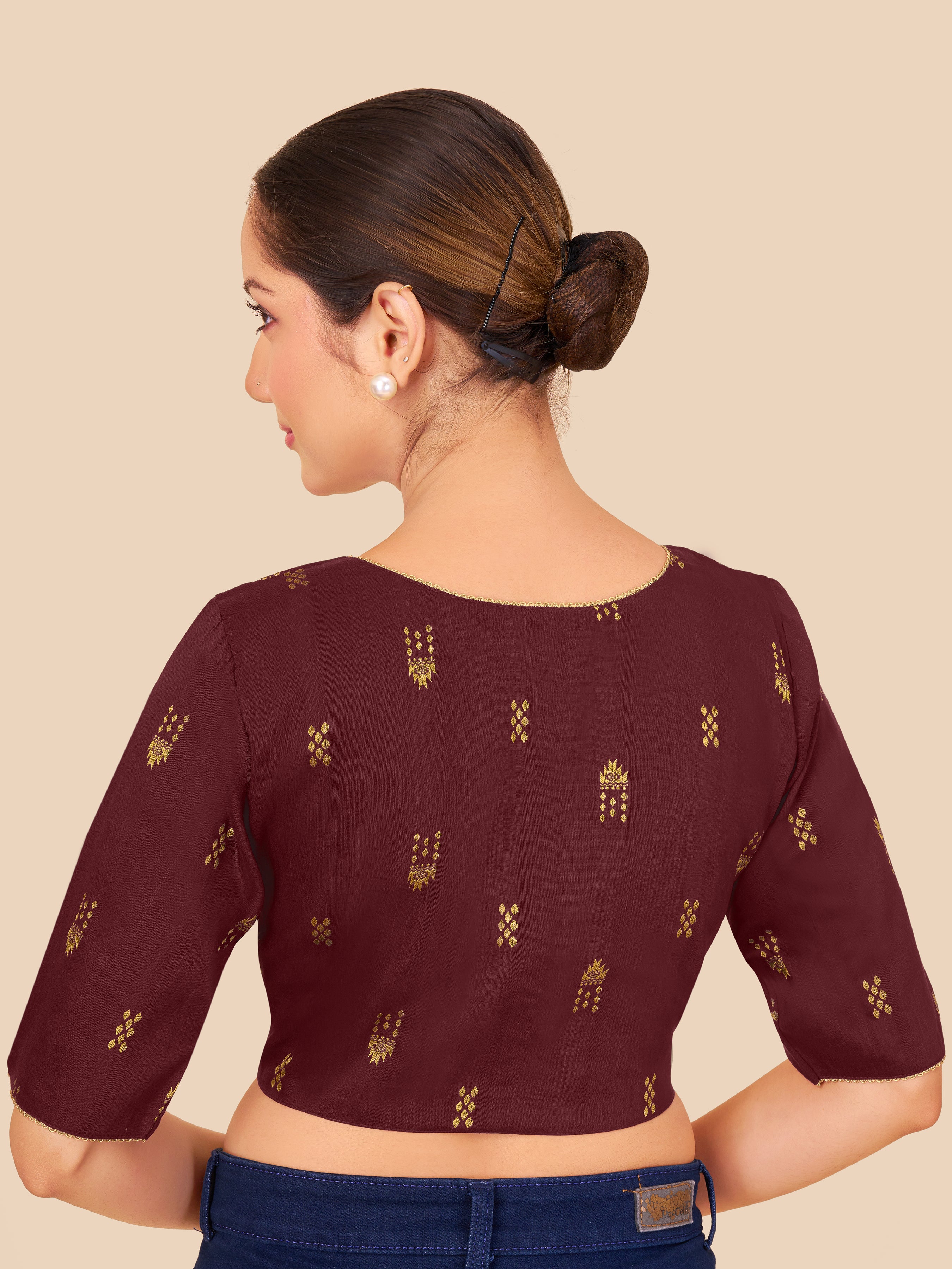 Women's cotton fabric blouse