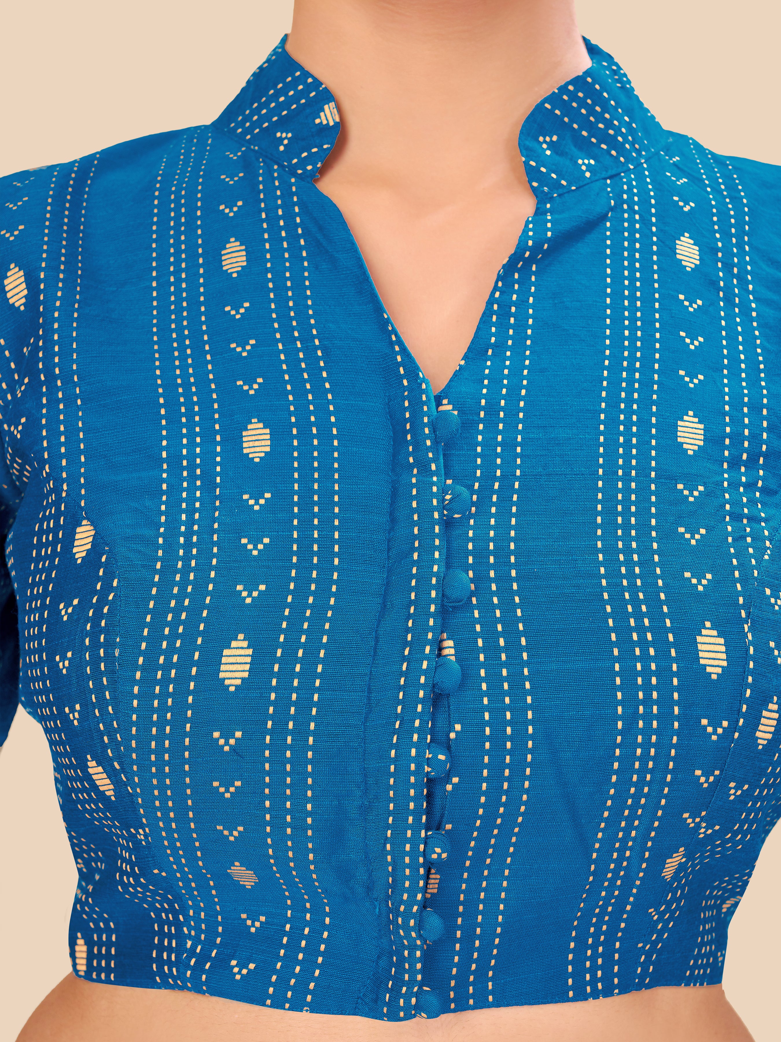 Women's cotton fabric blouse