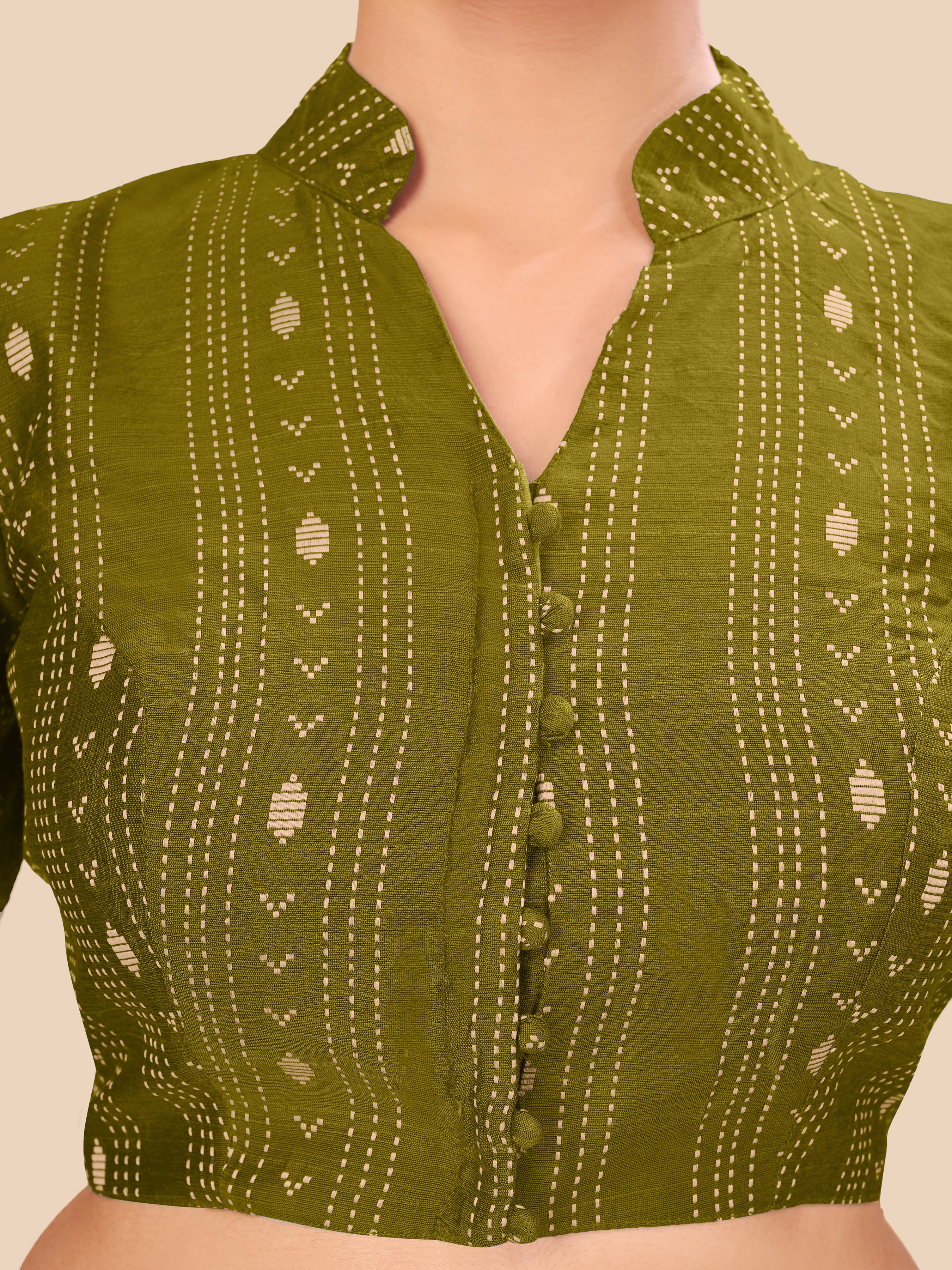 Women's cotton fabric blouse