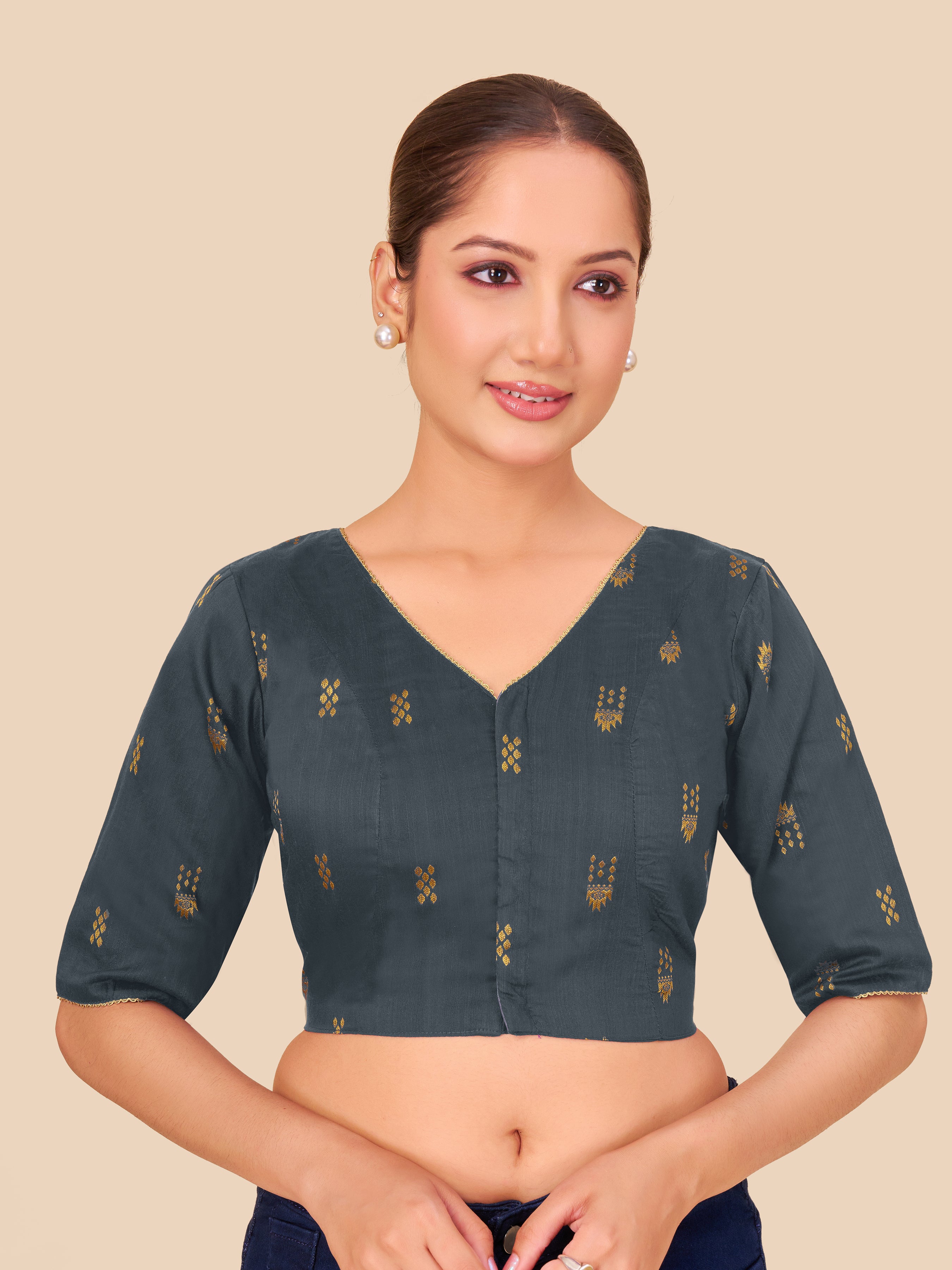 Women's cotton fabric blouse