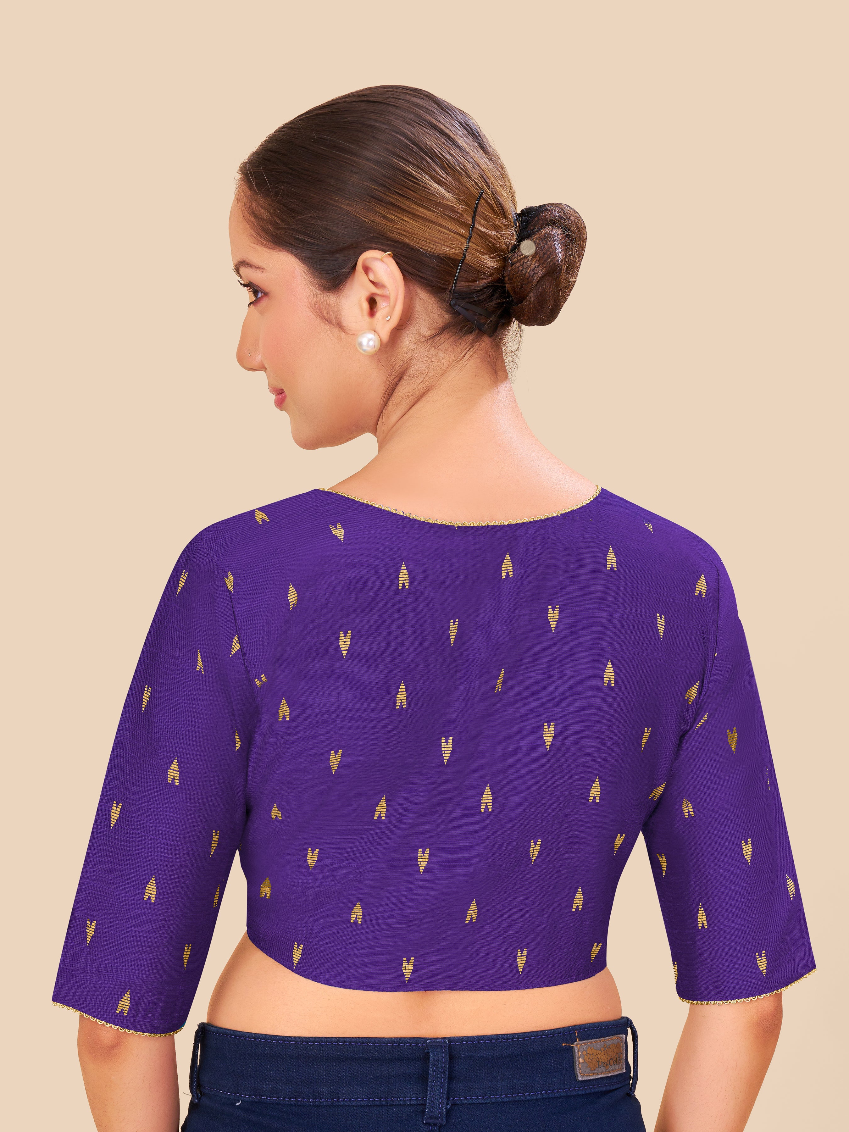 Women's cotton fabric blouse