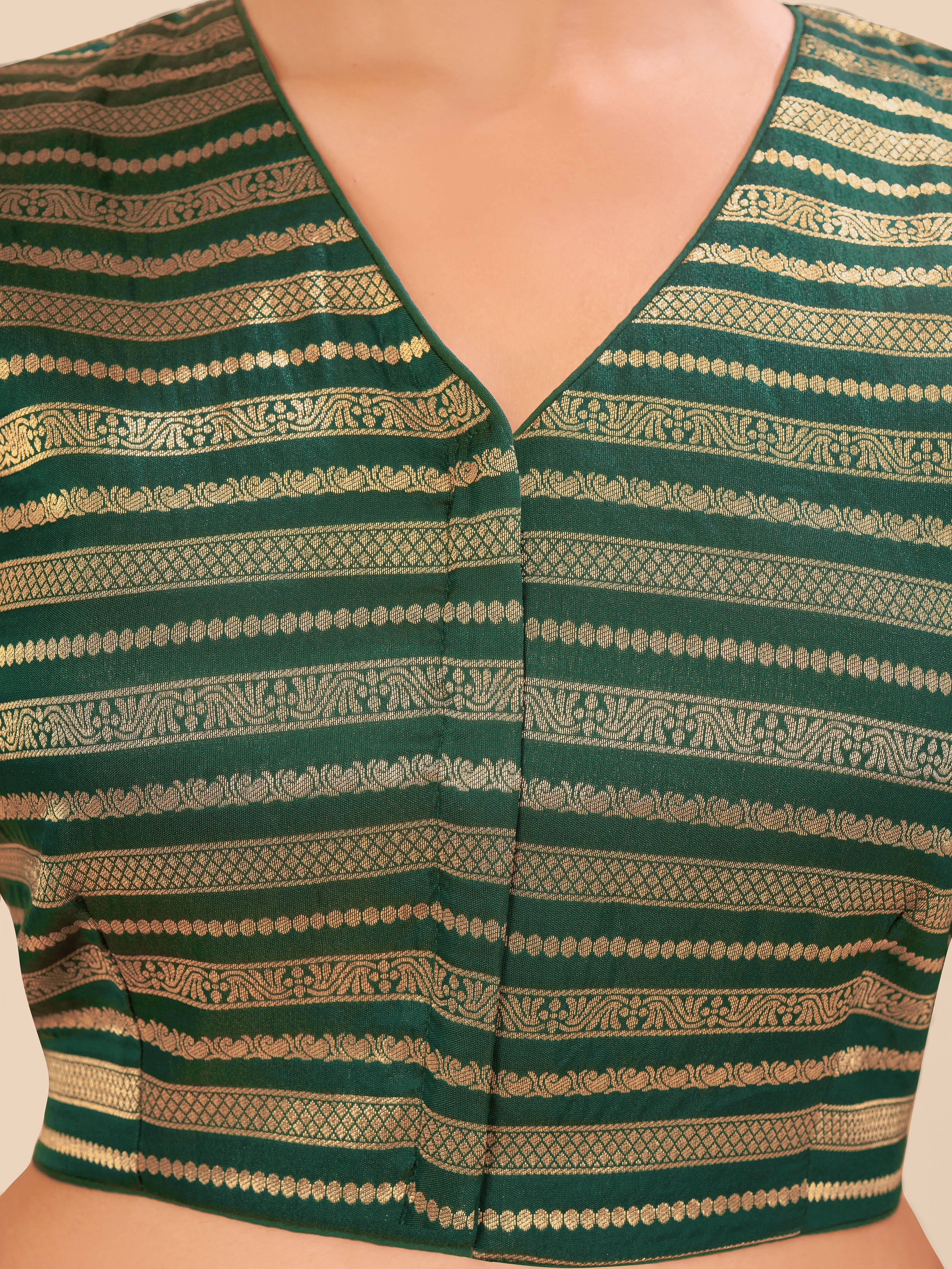 Women's jecard fabric blouse