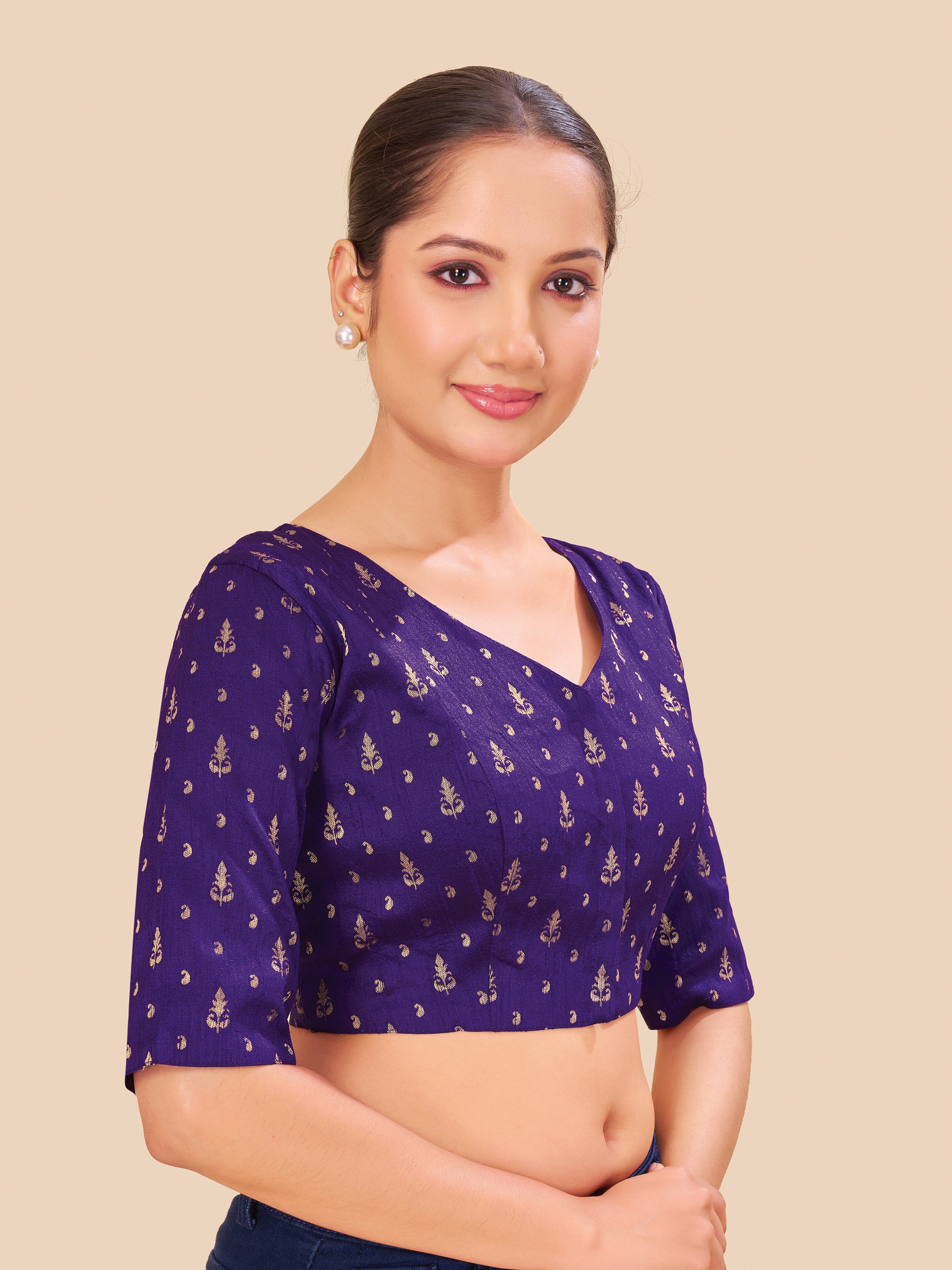 Women's mulberry fabric blouse