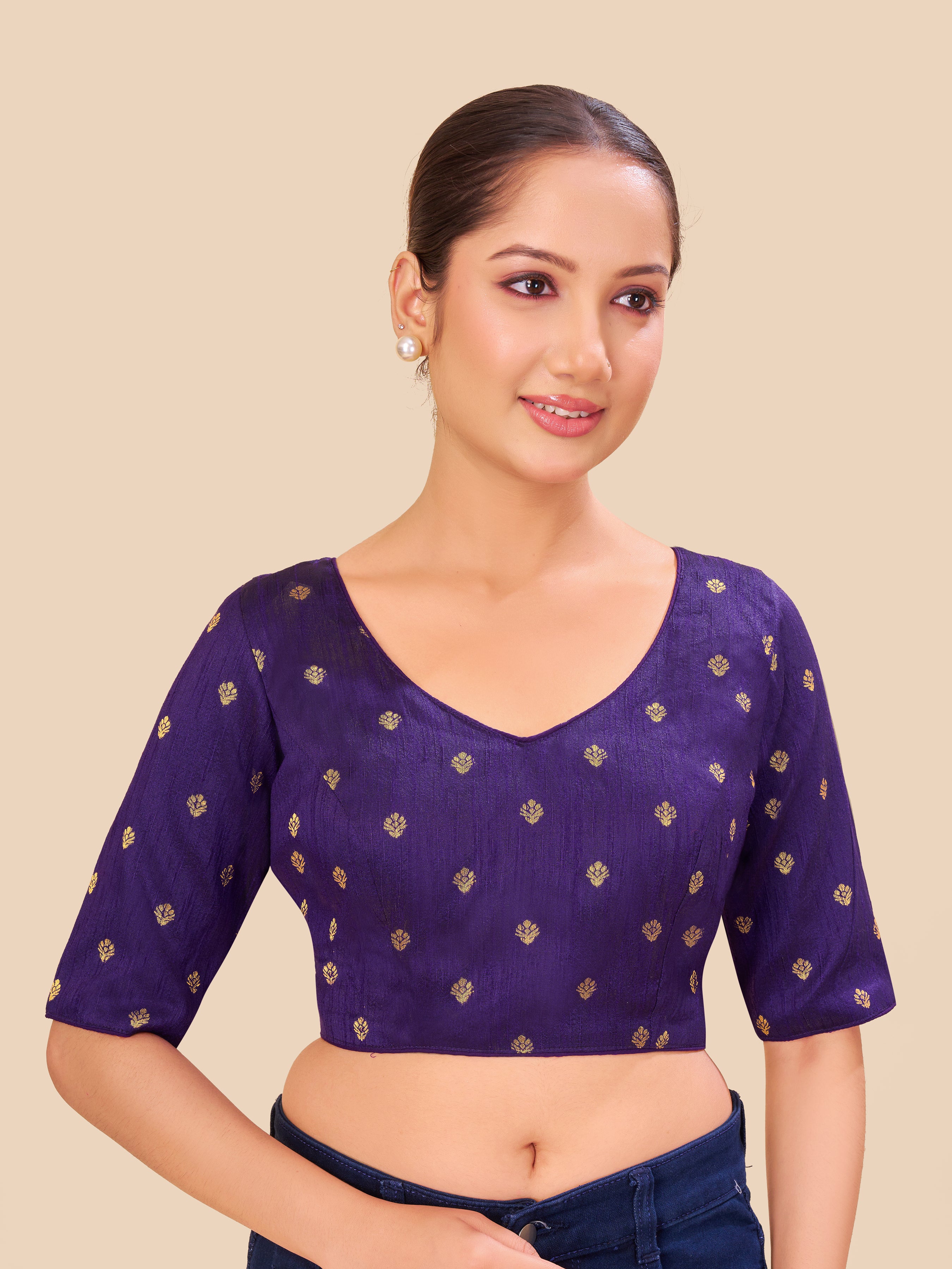 Women's mulberry fabric blouse